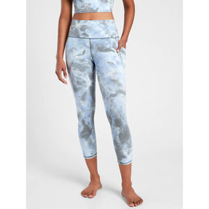 Athleta Blue Tie-Dye Leggings